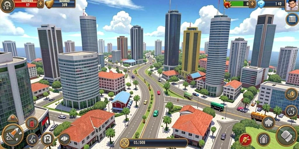 Tampilan karakter yang menarik dan penuh warna.