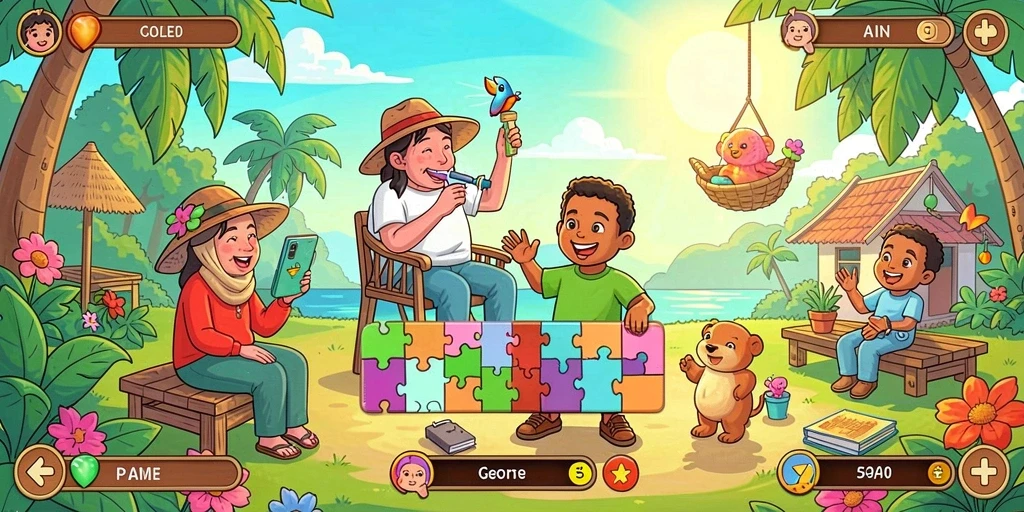 Tampilan antarmuka game yang menarik dan intuitif.