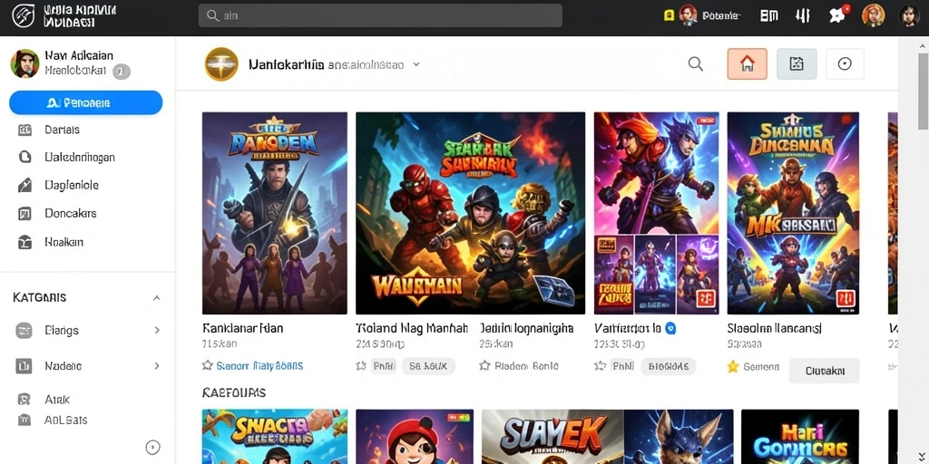 Tampilan grafis yang memukau dari gameplay.